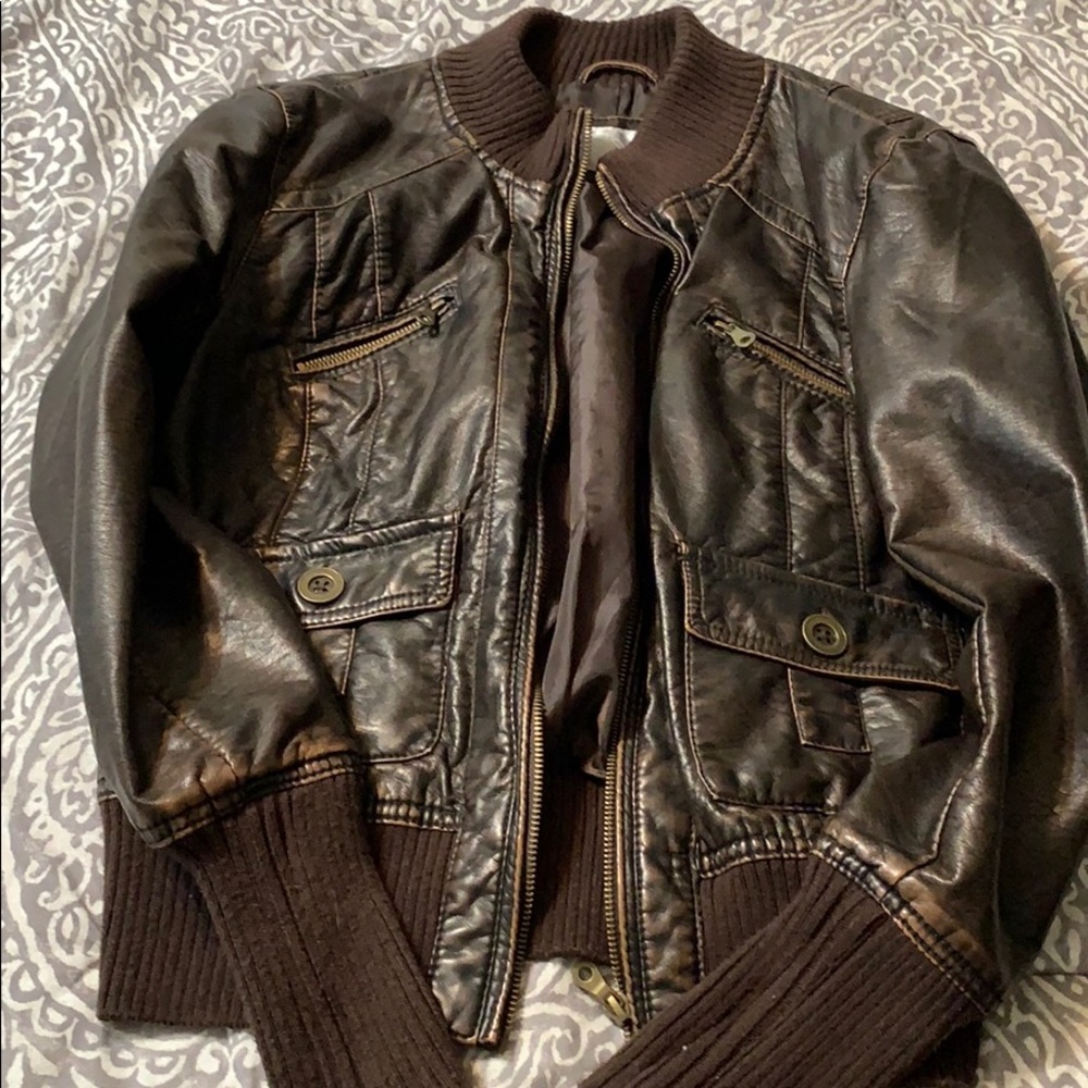 “Leather” coat